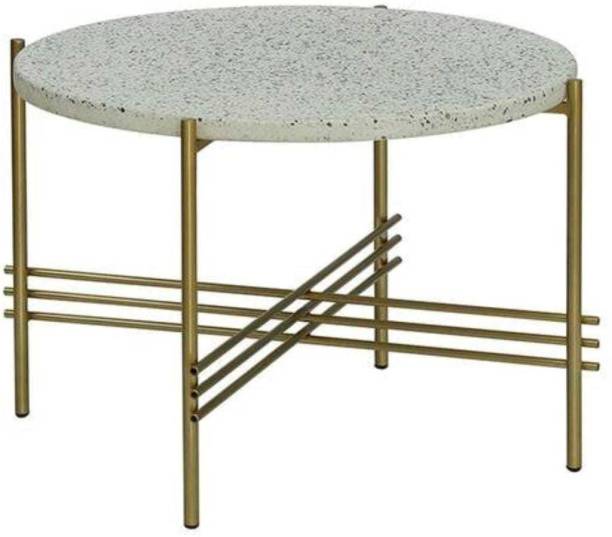 Iron Coffee Table With Marble Top 