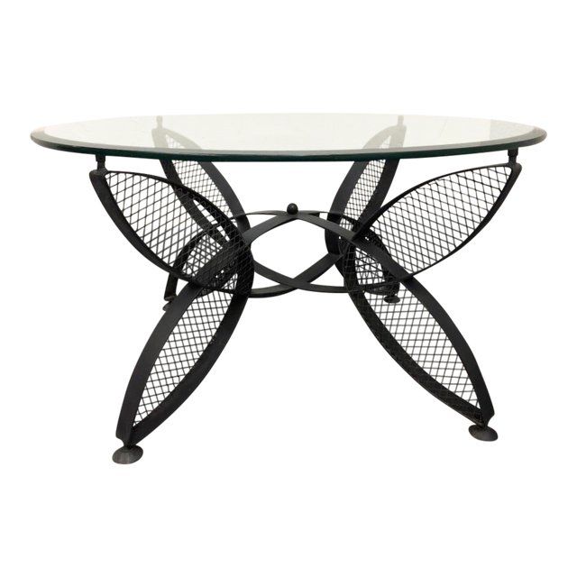 Iron Coffee Table With Marble Top 