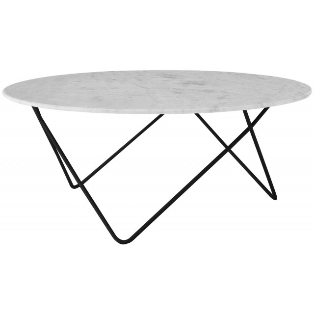 Iron Coffee Table With Marble Top 